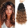 Pre Looped Ocean Wave Crochet Hair 8 Packs Boho Ocean