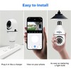 Hiseeu 360° View Wireless Light Bulb Camera, 2.4GHz & 5GHz