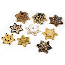 Zenker 43009 611181 Cookie Cutter Set Stars Set of 4 Made of Tinplate, Silver, (75, 60,40 and 35 mm)