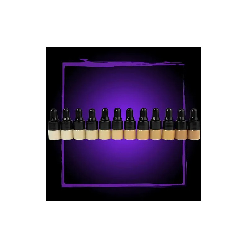 Kit Muestras De Base Maquillaje Líquido Mate Malagna Varios