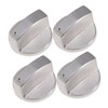 DOITOOL 4pcs Gas Stove Control Knobs Replacement Off Function Compact
