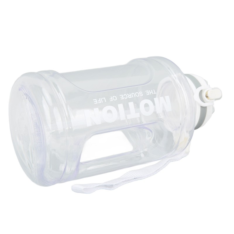 1500ml Large Capacity Sports Water Bottle Portable Scale Marking Poping