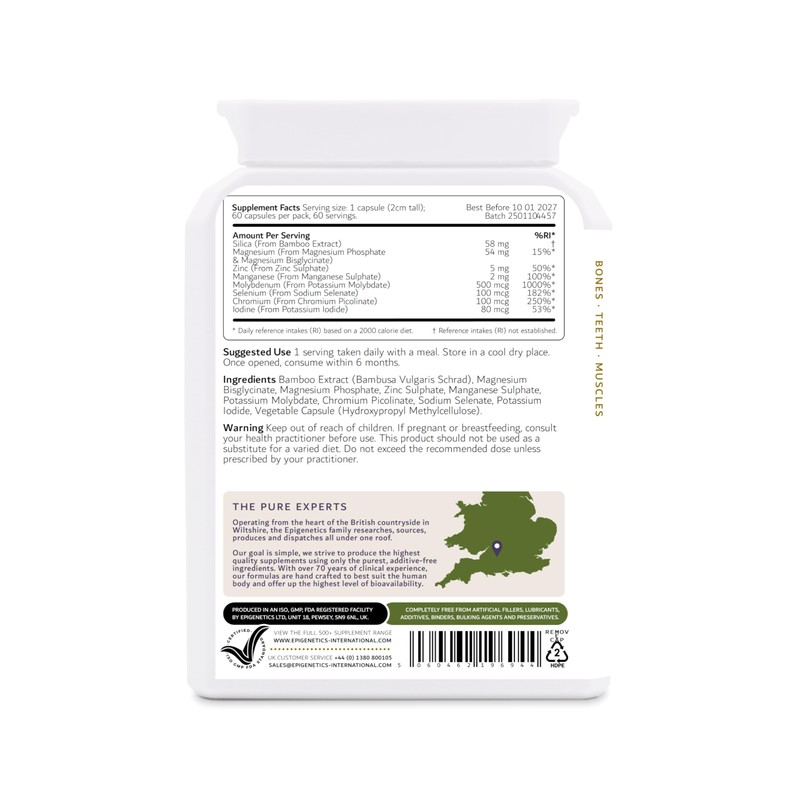 Epi-Minerals (Without Iron & Calcium) | 9-Mineral Complex: Silica, Magnesium,