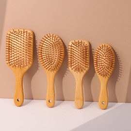 Scalp Massage Wood Brush Hair Comb Volume Up Parting Comb Small Square 2ea