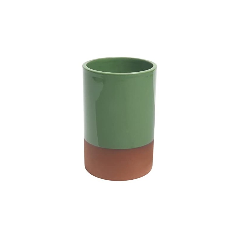 Dexam Sintra Glazed Terracotta Wine Cooler - Green
