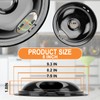 W10290350 W10290353 Porcelain Range Burner Drip Pan Bowls Black Fit