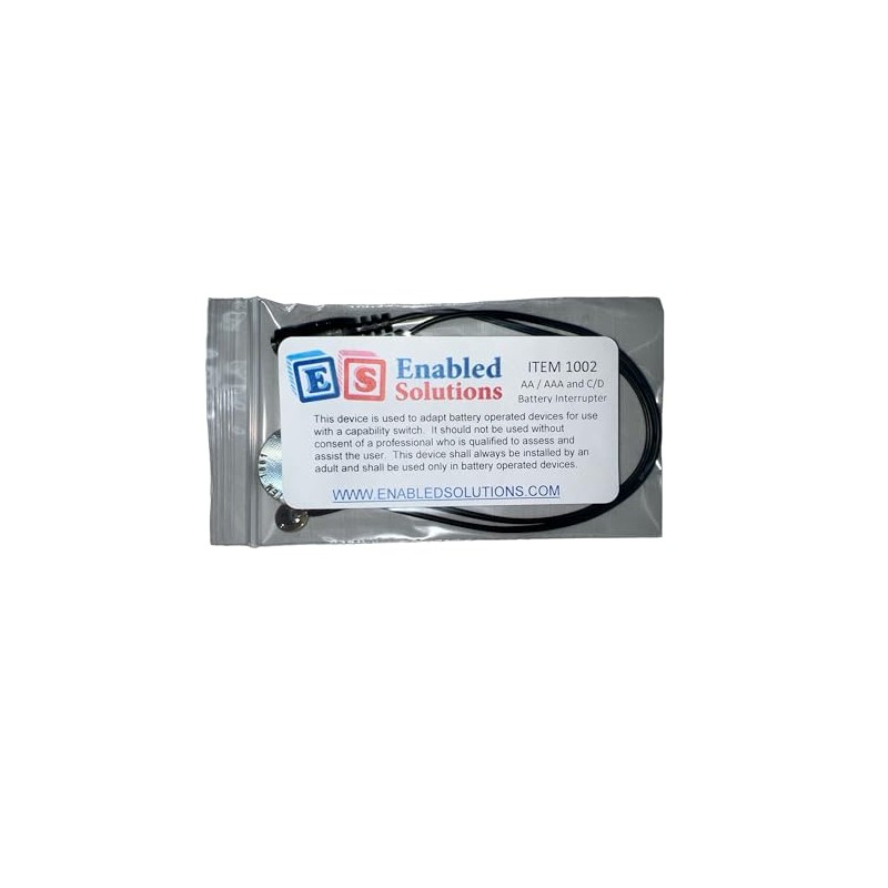Enabled Solutions Battery Interrupters for Special Needs Toys (Both Sizes,