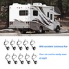 10pcs Side Marker Light 3LED IP68 Waterproof Round Clearance Indicator