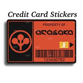 Arasaka Cyberpunk Themed 2077 Style Credit Card Skin with QR Code and Property Label Design:_Property