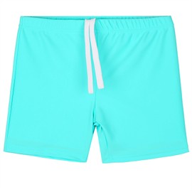 TFJH E Girls Boardshorts UV 50+ Kids Swimming Shorts Swimsuits Swim Bottoms Cyan Short 4A