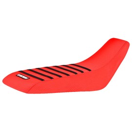 Enjoy Mfg Seat Cover - Compatible Fit for The Honda 2001-2005 TRX 250 EX - #210 (All RED/Black Ribs)