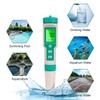 flintronic 4-in-1 PH Meter, PH/TDS/EC Temperature Tester with Backlight, 0-14