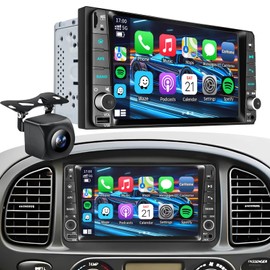 Plug&Play Car Radio for Toyota 4Runner 2003-2009,for Tundra 2003-2006, for Sequoia 2003-2007，7 Inch IPS Touch Screen with Wireless CarPlay&Android Auto&Mirror Link Bluetooth AM/FM Backup Camera