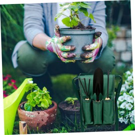 Operitacx Werkzeugtasche Für Den Garten Schemel Gartenwerkzeuge Für Gartenarbeit Gartengeräte Taschen Kniend Sitz Gartenzubehör Aufbewahrungstasche Für Werkzeuge Oxford-Stoff Green