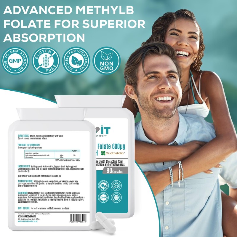 ICEVIT Methyl Folate 600µg – Quatrefolic® 5-MTHF | Active Vitamin
