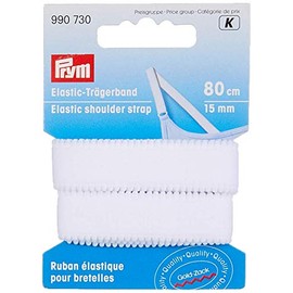 Prym 990730 Elastic Shoulder Straps, White, 9.3 x 6.7 x 1.2 cm