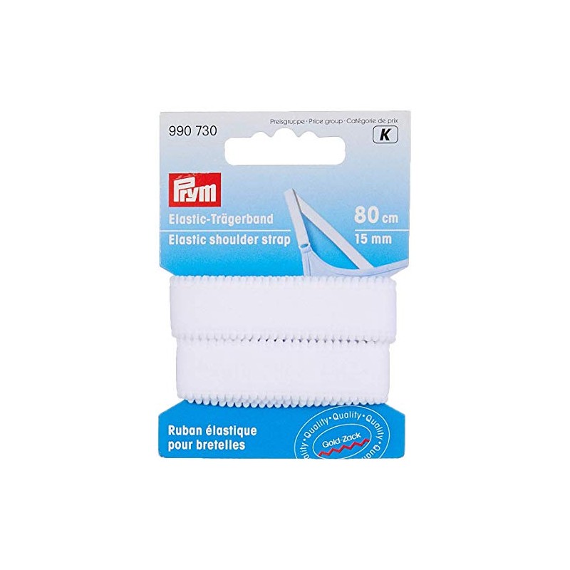 Prym 990730 Elastic Shoulder Straps, White, 9.3 x 6.7 x