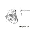 EUEAVAN Archangel Metatron Ring for Men, Adjustable Sixfold Metatron's Cube