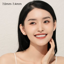 [KOKO PEARL JEWELRY] Made in Japan, Akoya Pearl Earrings, Pearl, Women's, Genuine Pearl, 18K Gold, White, Casual, Everyday Use, Akoya pearl, Akoya pearl