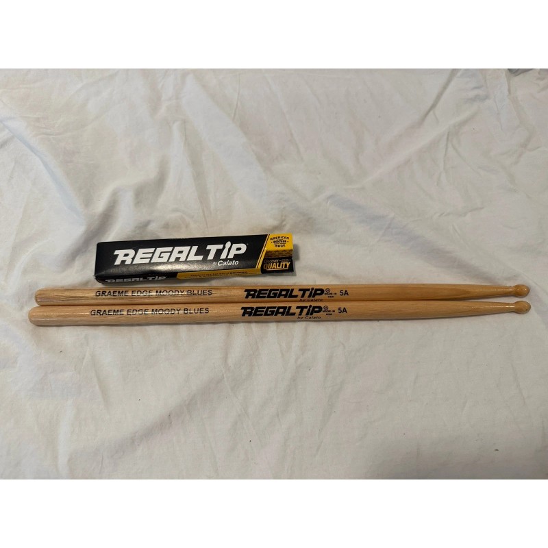 REGAL TIP Drum Sticks 5a Wood Tip, GRAEME EDGE MOODY