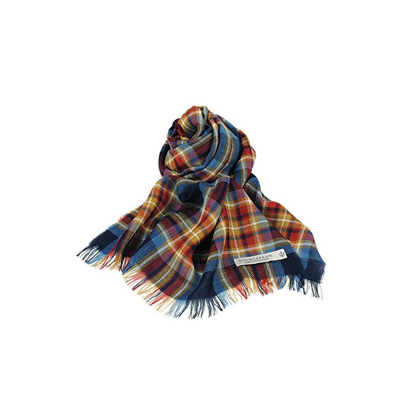 Lochcarron of Scotland Tartan Check Patterned Stole, Made In Scotland