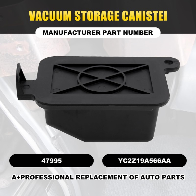 Sporacingrts A/C Vacuum Reservoir & Bracket Compatible with 2000-2014 Ford
