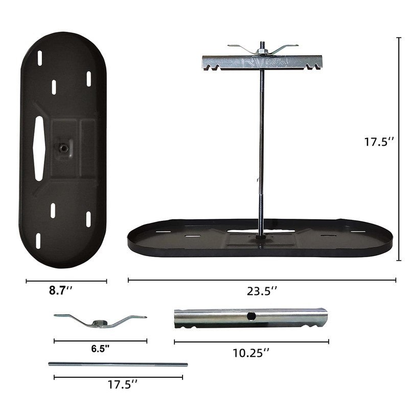 RVPNR RV Dual Propane Tank Cylinder Rack for Camper and