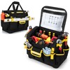 Trahzia 15-Inch Tool Organizer Bag with Hard Base, Heavy Duty