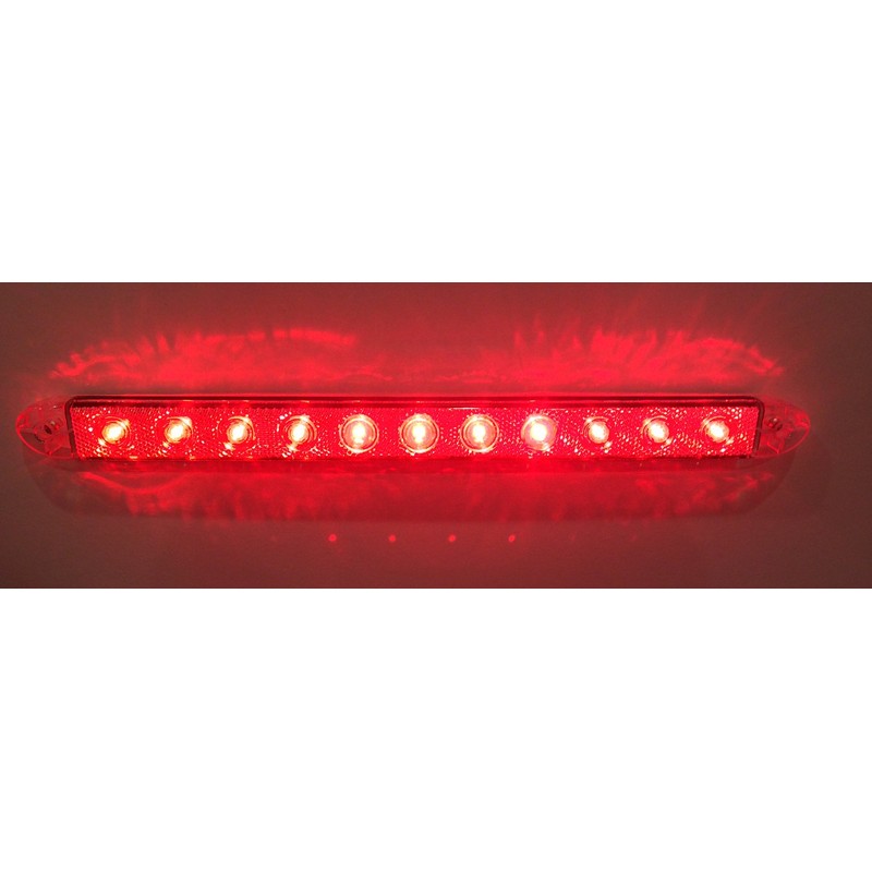 LONG HAUL 16" Clear Red LED | Slim Low Profile
