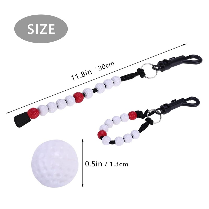 Qianxihu 3Pcs Golf Bead Counter Stroke Bead Counters Golf Shot