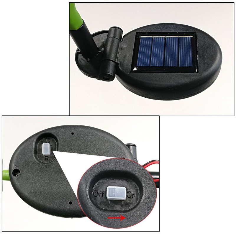 Solar Flower Lights LED Carnation Shaped Waterproof Decorative Light for