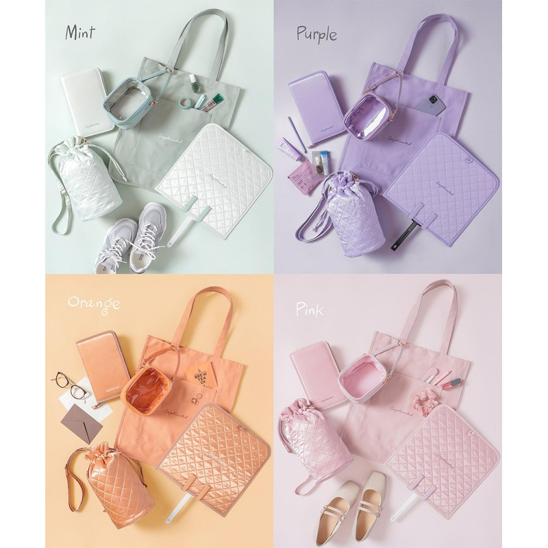 Honeys 2681218746 Plush Pouch, Transparent Storage, Clear, Strap, Back Pocket,