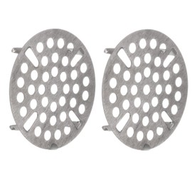 OCS Parts Set of Two Commercial Kitchen Sink Flat Strainers | Universal Fit 3-Inch Stainless Steel Strainer | Fits Most 3 Tier Compartment Sinks (2-Pack)