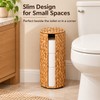 Wicker Toilet Paper Holder for Bathroom – Freestanding 3-Roll Storage