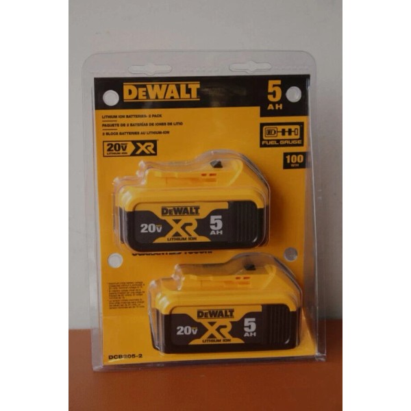 Battery 2xPacks NEW For Dewalt DCB205 20 Volt 20v Max