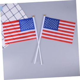Operitacx USA Flags on Stick 50 Pack of Mini American Flags Portable for Decorations