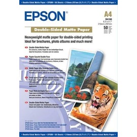 Epson A4 Double Sided Matte Photo Paper (50 Pack) C13S041569