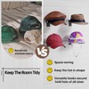SINCHEEWAY Slatwall Hat Holder, Metal Wire Hat Display Rack for