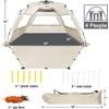 WhiteFang Deluxe XL Pop Up Beach Tent Sun Shade Shelter