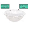 Smygoods Disposable Plastic Salad Bowls with Airtight Lids Ideal for