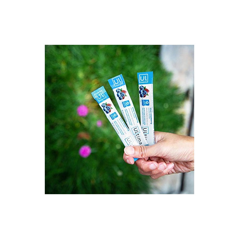 Ultima Replenisher Electrolyte Hydration Powder Blue Raspberry Count Stickpacks Sugar