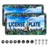 License Plate Frames Multicolor Fun License Plate Frame Cover Faux