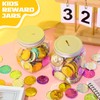 Roowest 306 Pieces Reward Jars for Kids Coin Jar Tokens
