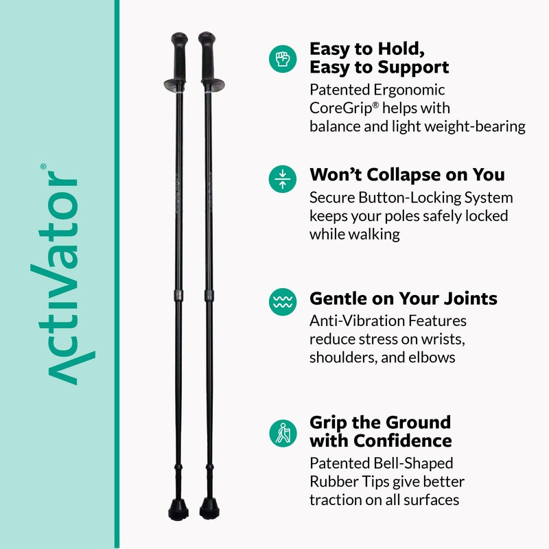 Urban Poling ACTIVATOR® Walking Poles for Balance and Rehabilitation –