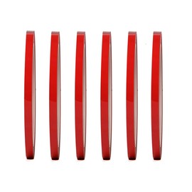 6 Rolls Graphic Art Thin Tape Self-Adhesive Artist Tape Grid Dry Erase Tape 72 Yard/Roll Whiteboard Gridding Tape Grid Marking Tapes Desktop Positioning Crossed Tape (Red, Width：3mm)
