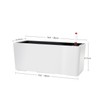 SAROSORA 14" Rectangle Self Watering Planter with Water Level Indicators