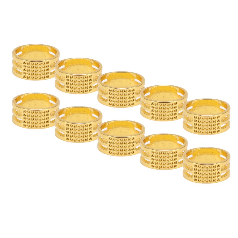 60pcs Sewing Thimbles Exquisite Copper Sewing Finger Protectors for Hand