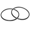 sourcing map 2pcs A27 1/2 Wrapped Rubber Belt, A-Section V