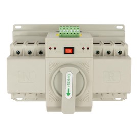 Double Power Switch Automatic Transfer Switch ATS Dual Power Automatic Smart Transfer Switches 110V 63A 3P for Generator 50Hz/60Hz