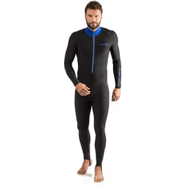 Cressi Skin Full Body Rash Guards, Black/Blue, XL